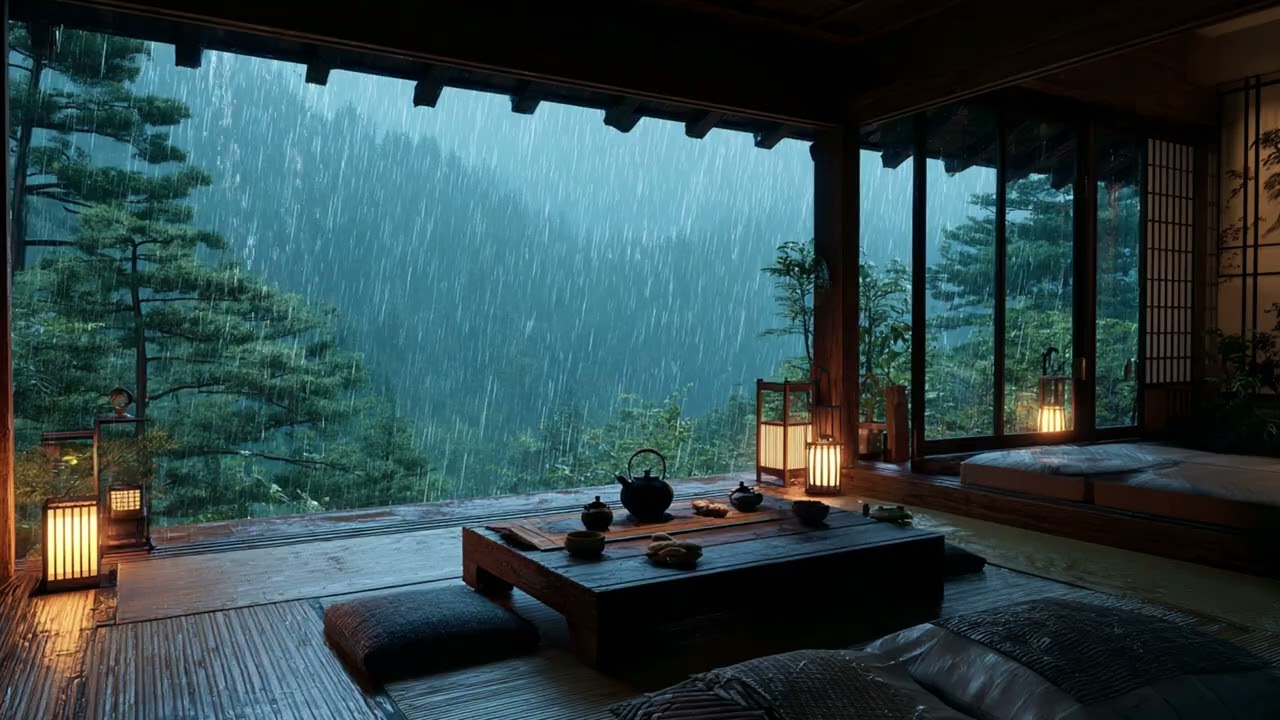 Deep Sleep Rain Sounds & Gentle Piano Music (3 Hours)