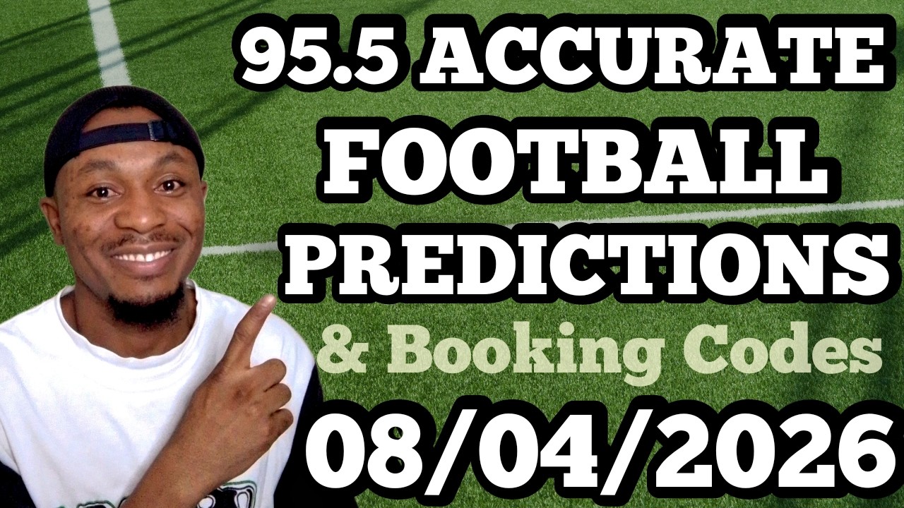 FOOTBALL BETTING TIPS & PREDICTIONS TODAY 08/04/2026 | SAFE PICKS FOR WEDNESDAY #footballpredictions