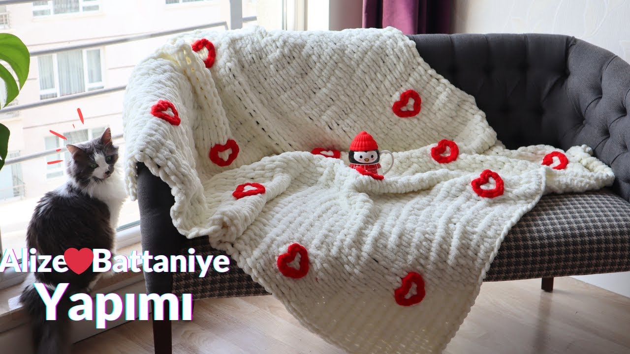 Alize Puffy Kalpli Batanniye Yapımı - ŞİŞ YOK TIĞ YOK 💥