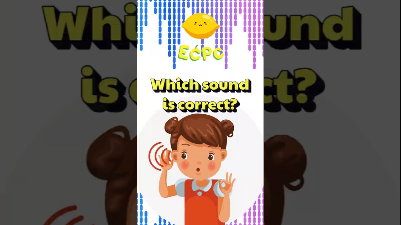 Which sound is correct? #shorts #kidslearning #nurseryrhymes #childrenssongs #education #ecpc