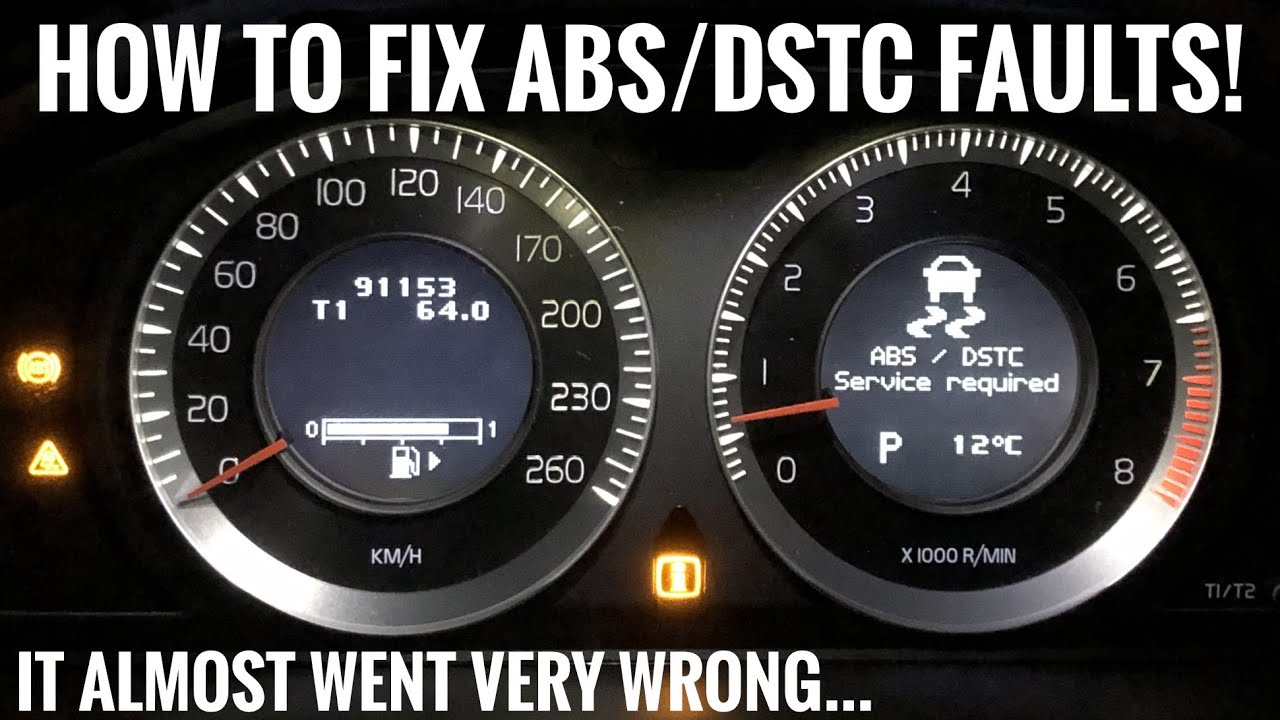 Как устранить ошибку «Требуется обслуживание DSTC» на Volvo — замена датчика ABS на Volvo P3