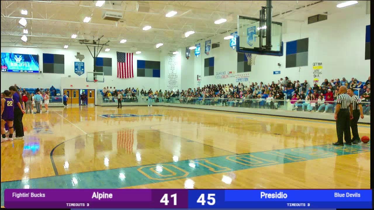 Alpine Lady Buck Basketball @ Presidio