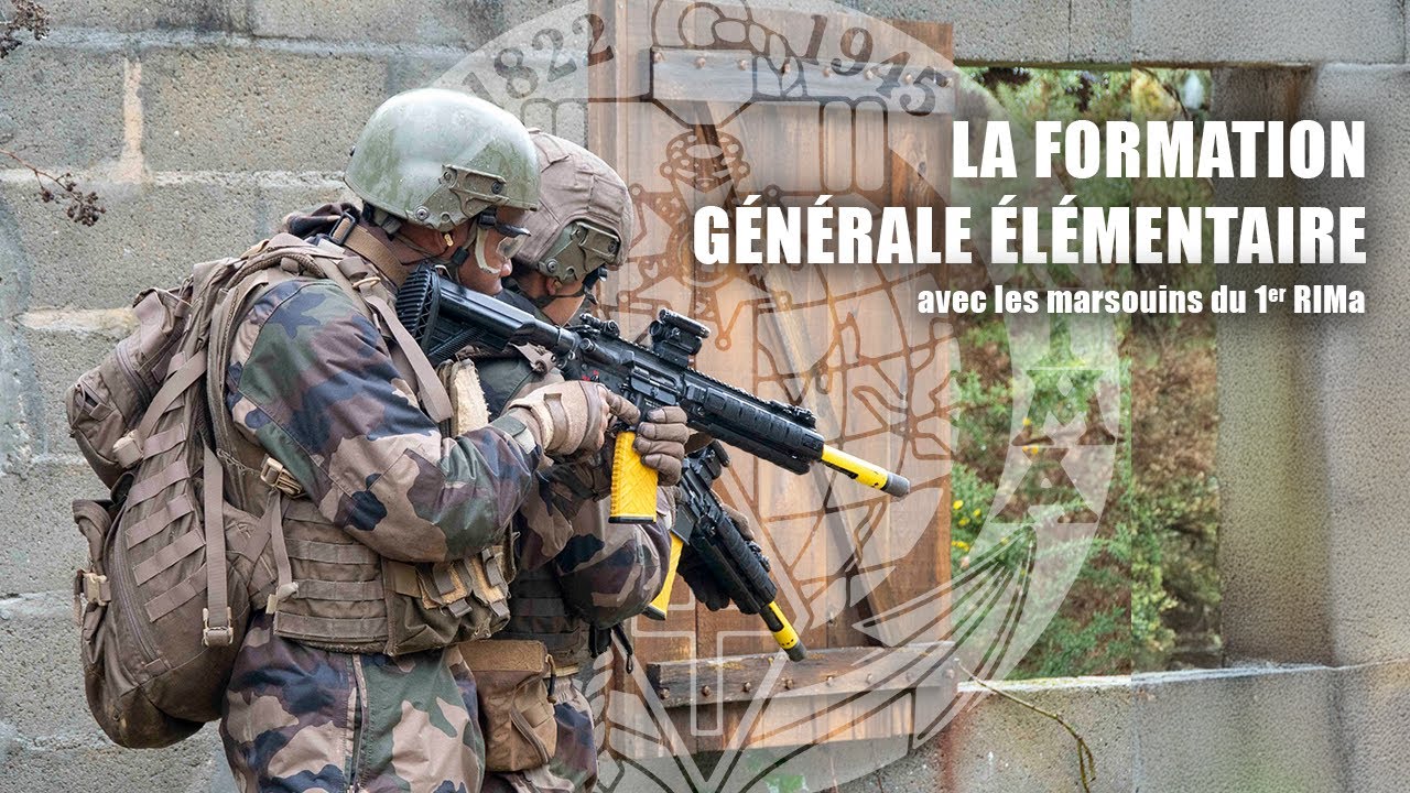 La formation générale élémentaire, avec les marsouins du 1er RIMa