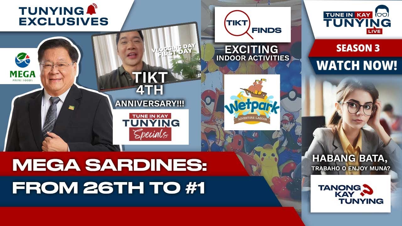 TUNE IN KAY TUNYING LIVE | MEGA SARDINES: FROM 26TH TO #1