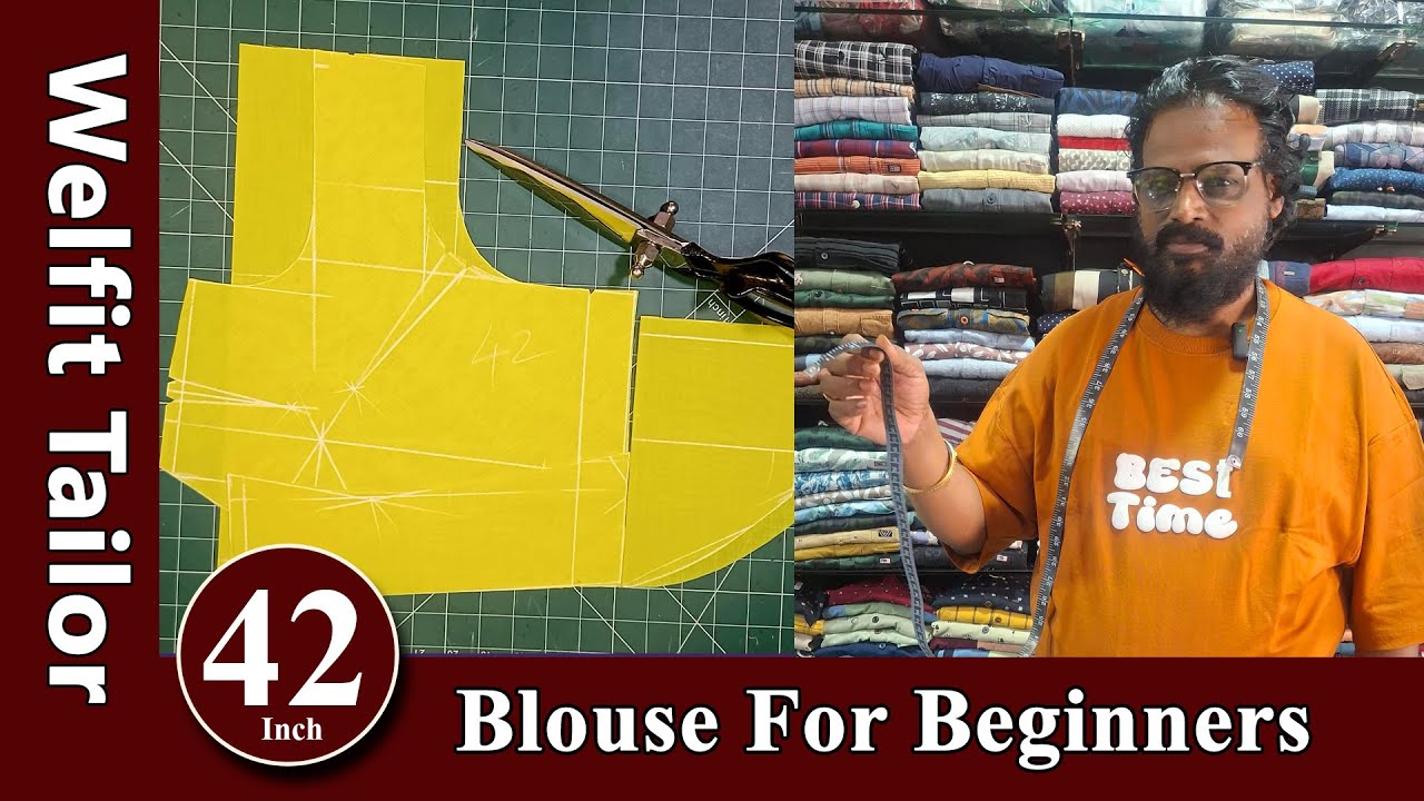 42 inch Blouse Cutting for Beginners | Welfit Tailor