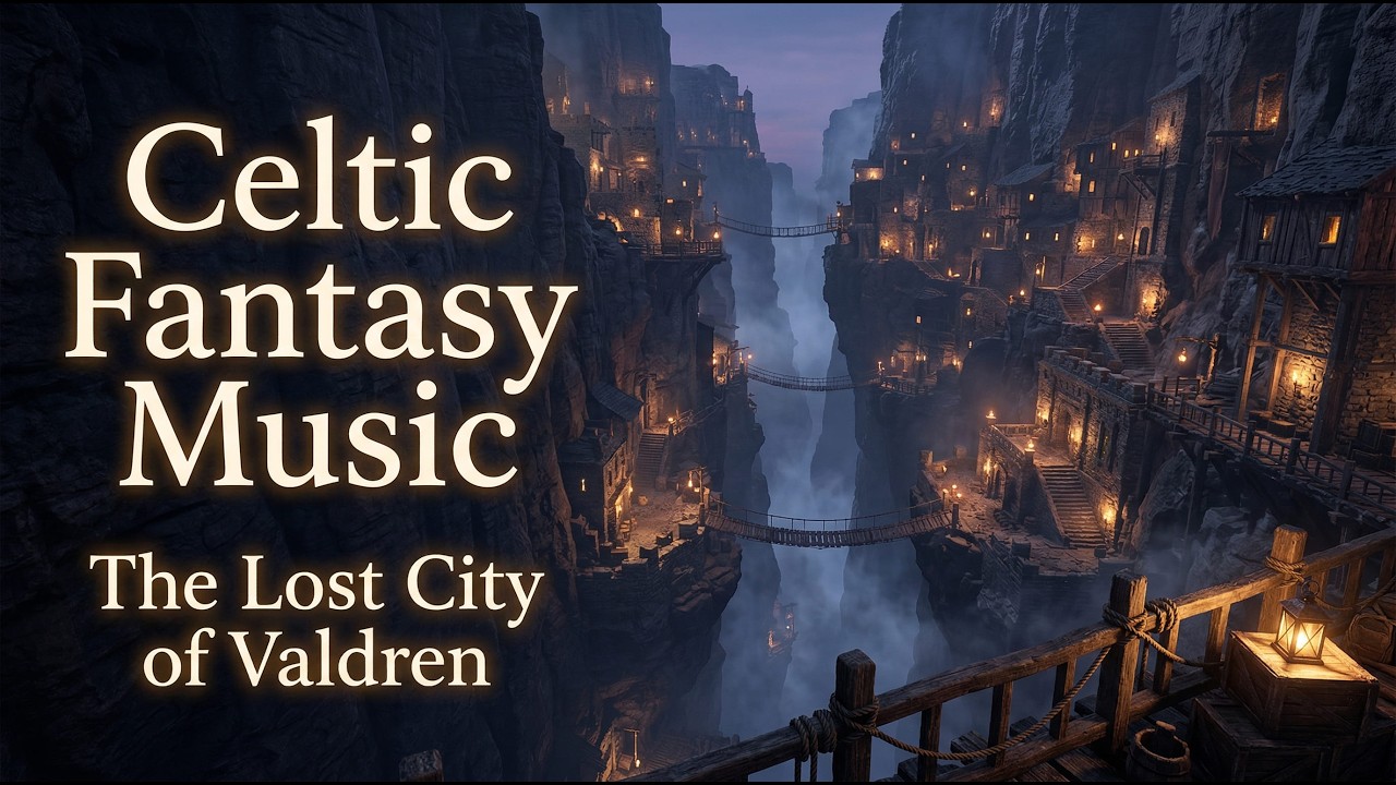 🌙 Celtic Fantasy Music for Deep Relaxation | The Lost City of Valdren, Peaceful Medieval Ambient