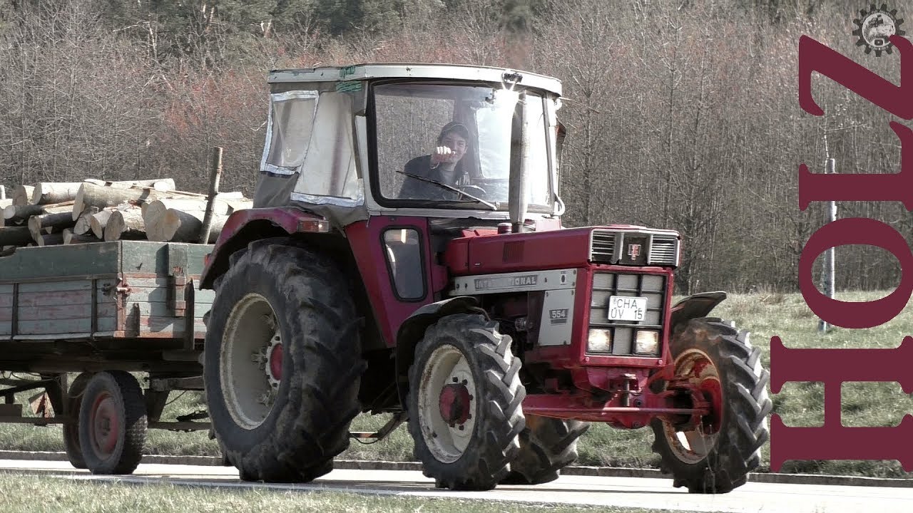 Holzfahren mit IHC 554 Allrad | +Spalten