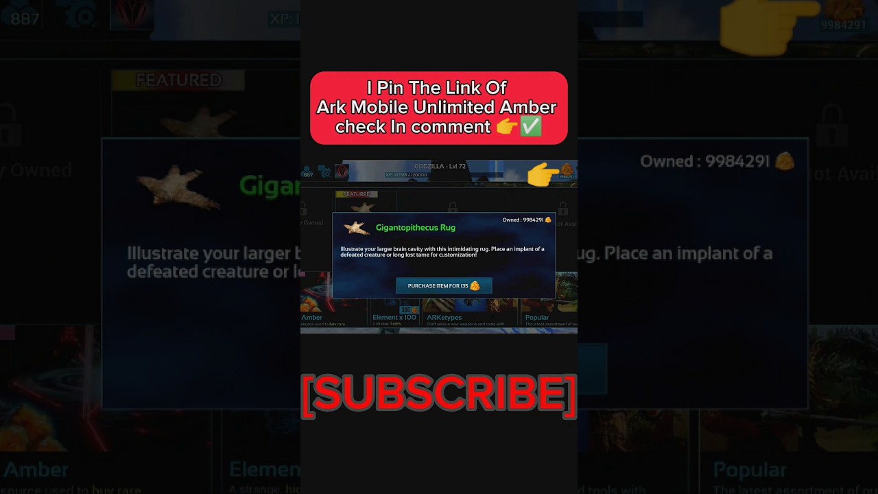 how to Get Unlimited Amber In ark Mobile #ark #shorts #viral