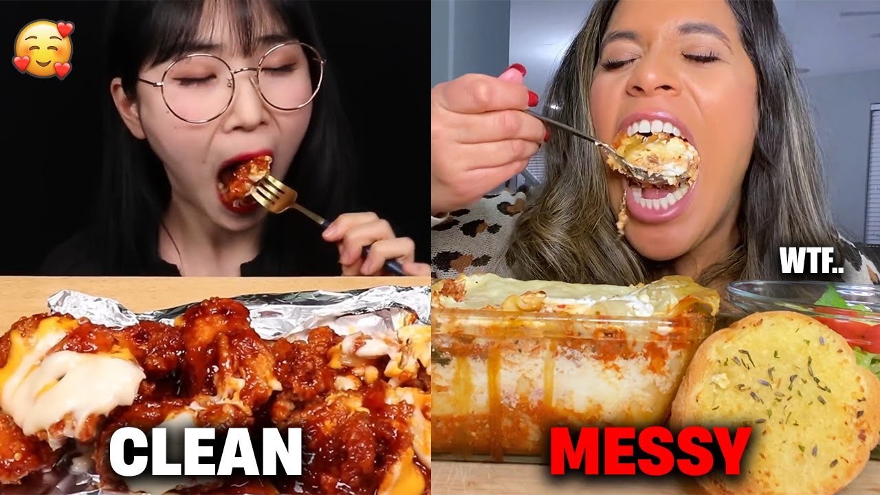 CLEAN VS MESSY MUKBANGERS 😰