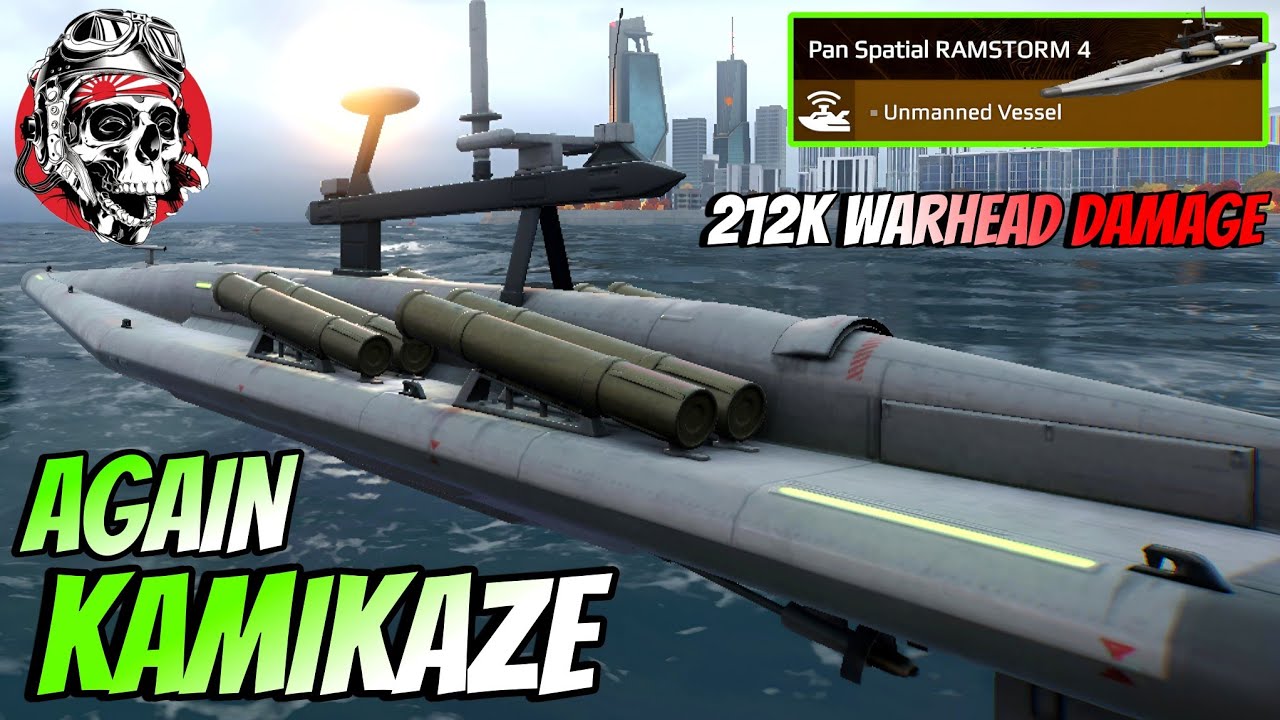 Pan Spatial RAMSTORM 4 - Again New Kamikaze Unmanned Vessel 🔥 - Modern Warships 