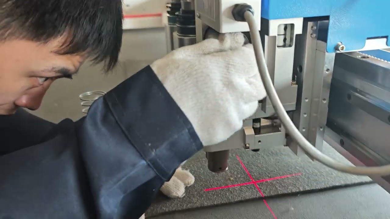 9 vibration knife cutting machine How to set the vibration knife cutter knife height