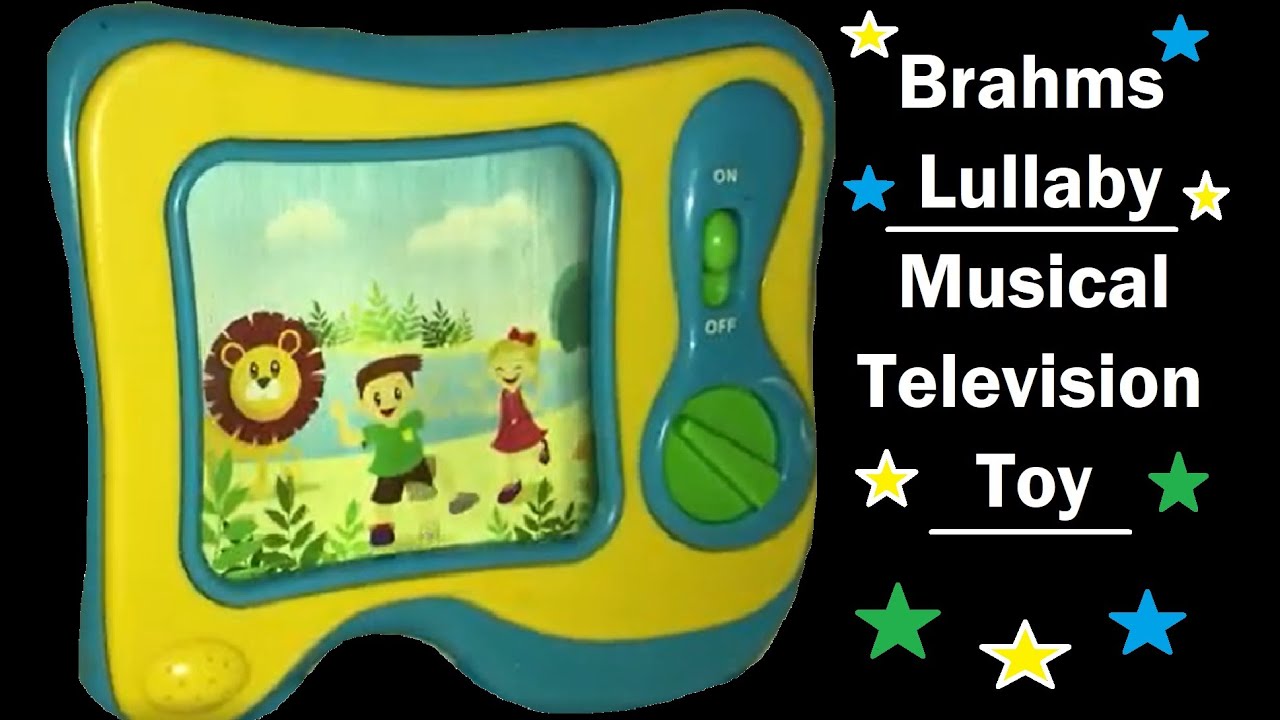 Jungle Animals Moving Scene Musical Television Wind Up TV Toy - Plays Brahms Lullaby