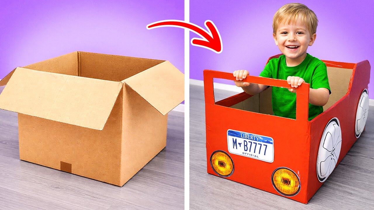 😍 Креативные поделки из картона для ВЕСЕЛЬЯ без экранов! 📦✨