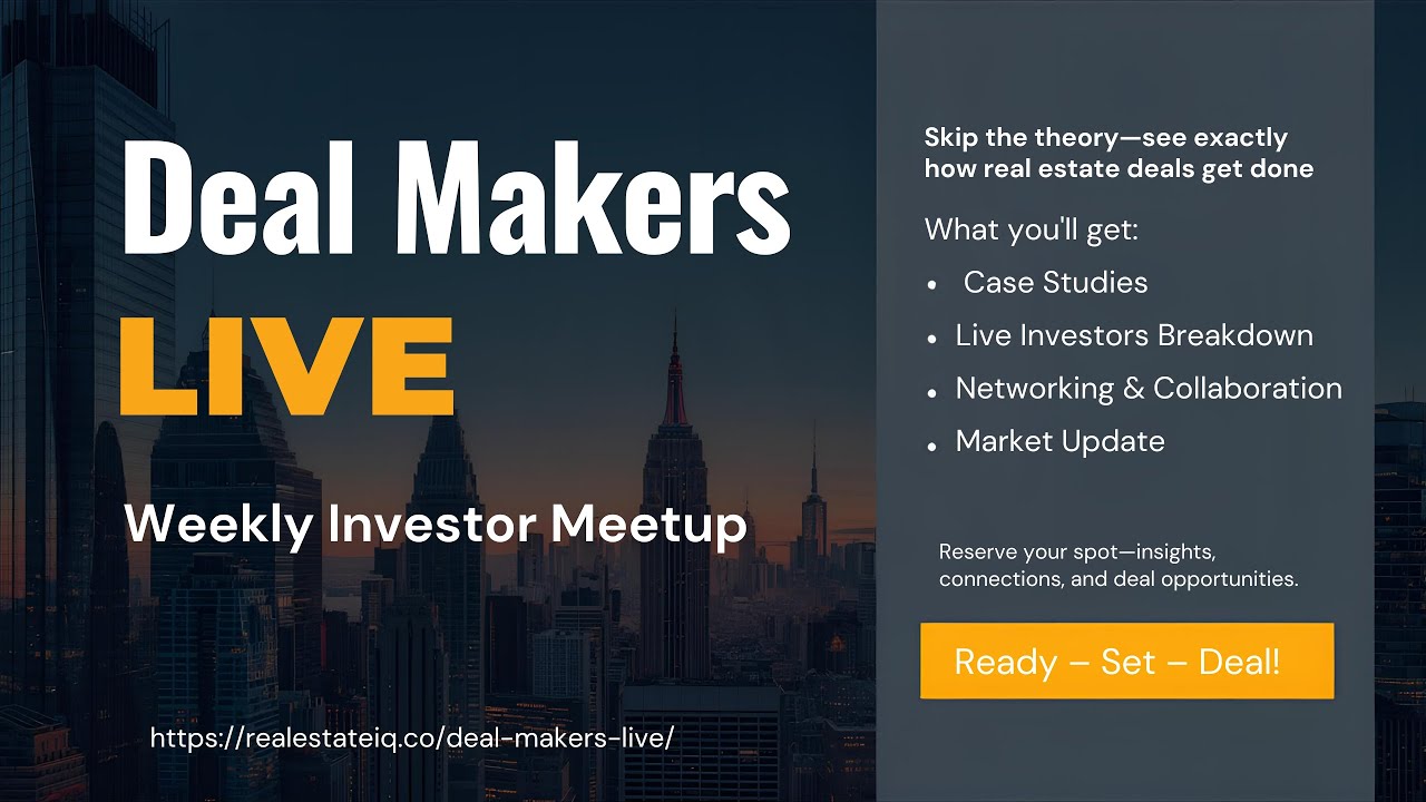 Deal Makers Live: Weekly Investor Meetup