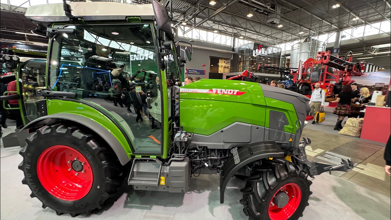 Elektryczny ciągnik sadowniczy Fendt e107 V Vario na Agrotech 2025