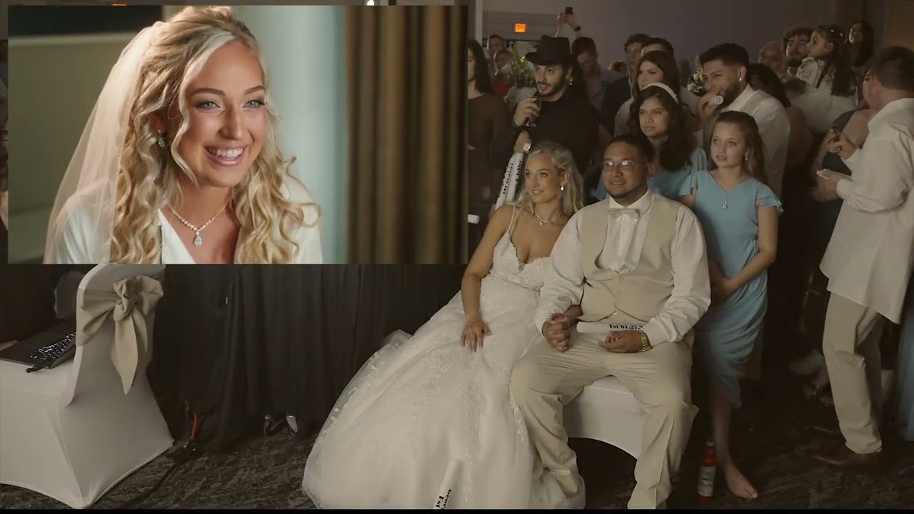 Wedding Video Same Day Edit with Reaction Picture in Picture