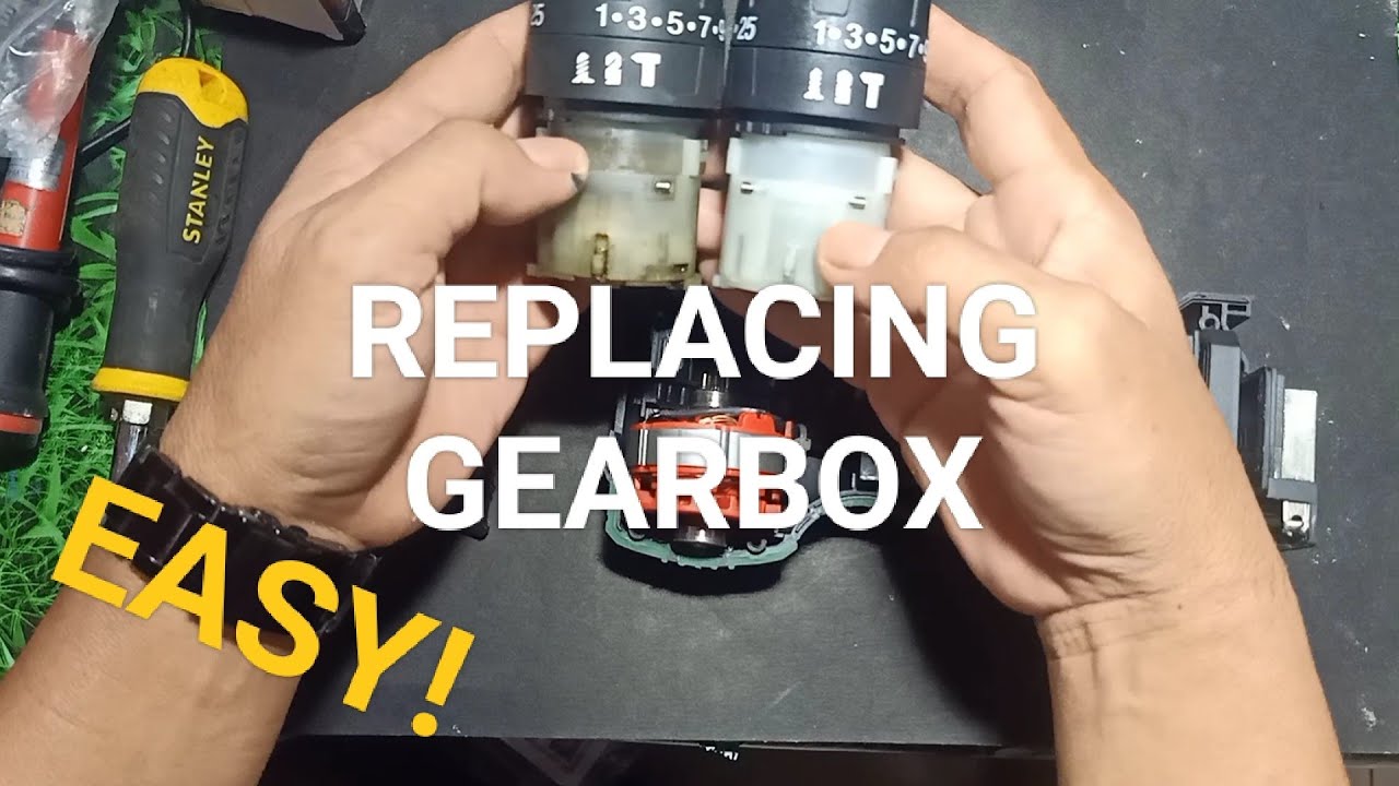 REPLACING NEW GEARBOX ON MY TANZU CORDLESS DRILL VERY EASY!