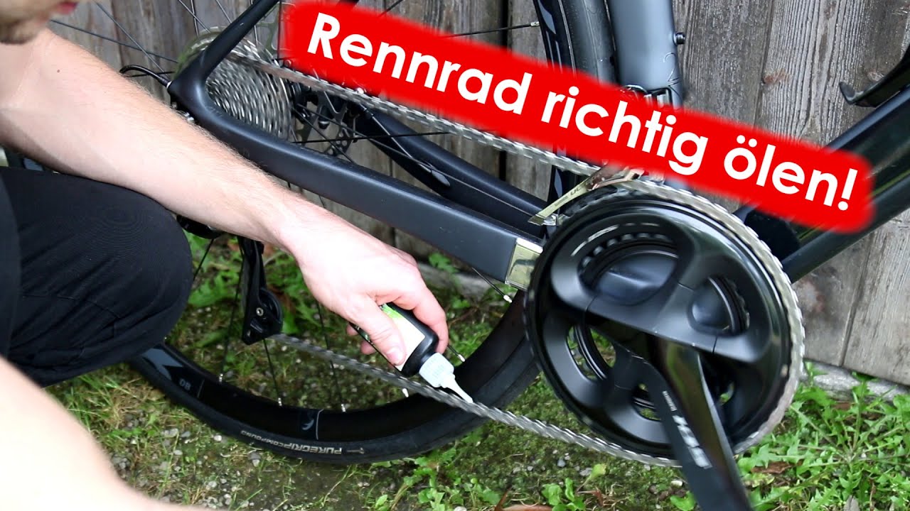 Rennrad Kette richtig ölen