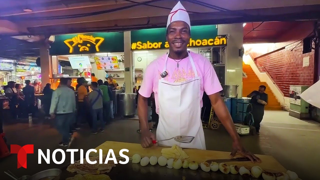 El mayor mercado de México emplea a inmigrantes que no pudieron ir a EE.UU. | Noticias Telemundo