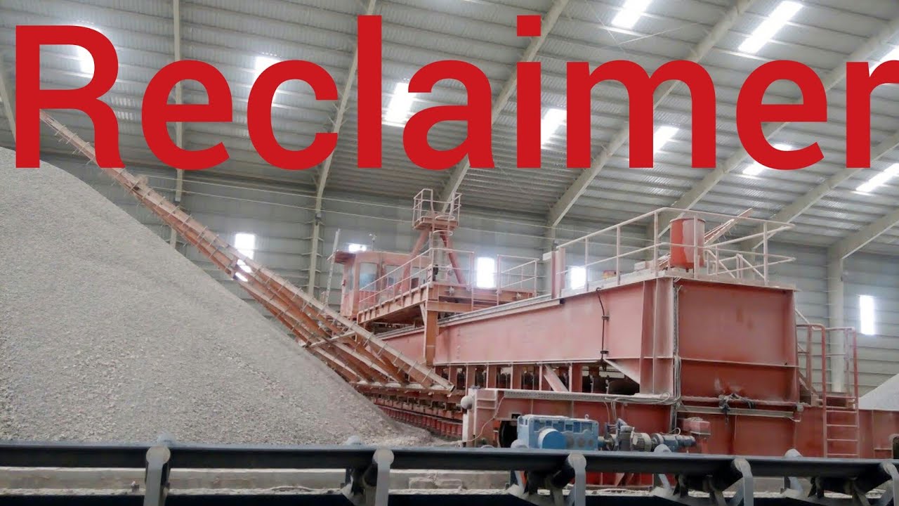 Reclaimer in Cement Plant // #reclaimer #limestone #cement #trending #viral #viralvideo
