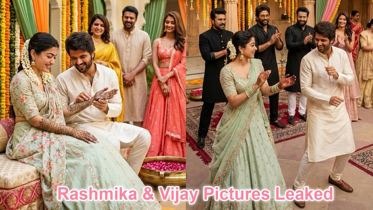 Leaked Mehendi & Sangeet rehearsal Pictures Of Vijay Deverakonda & Rashmika Mandanna