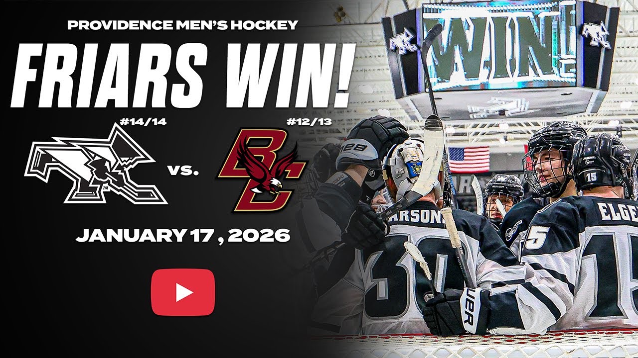 #14 Friars Complete Sweep over #12/13 Boston College in Men's Ice Hockey - HIGHLIGHTS