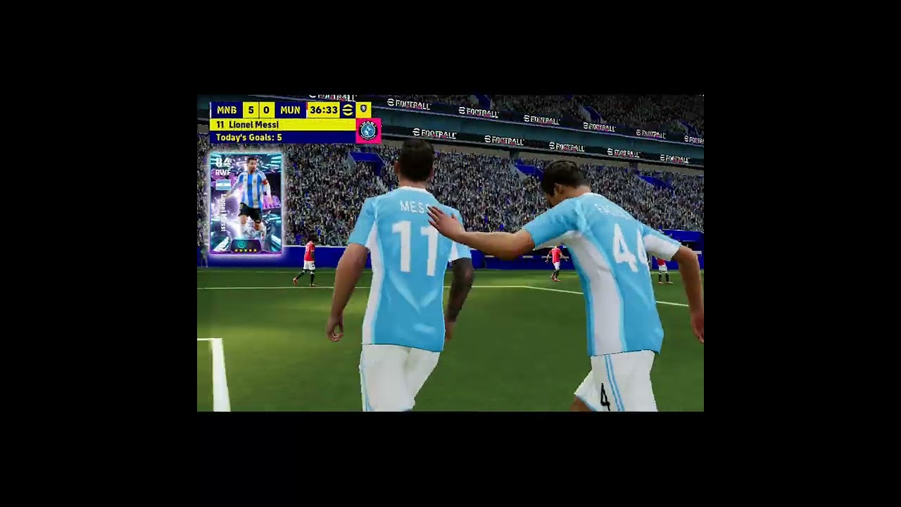 Manchester City vs Manchester United FC match#2  English league 6 goals by Lionel Messi