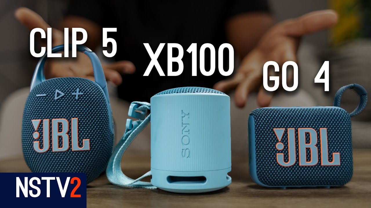 JBL Clip 5 vs Sony XB100 vs JBL Go 4