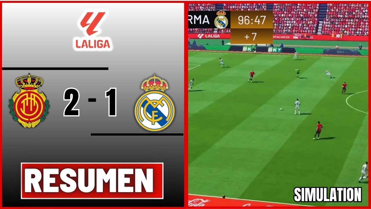 🔴 MALLORCA 2-1 REAL MADRID 🏆 LALIGA 2026 RESUMEN | PARTIDO SIMULADO