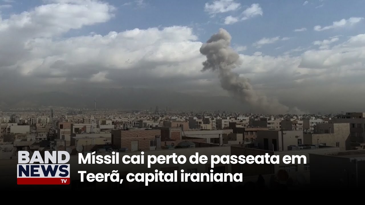 Míssil cai perto de passeata em Teerã, capital iraniana | BandNewsTV