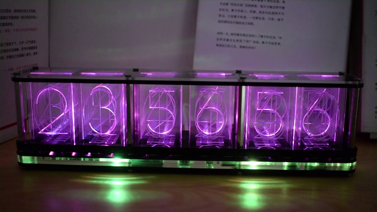 Imitate glow clock effect video