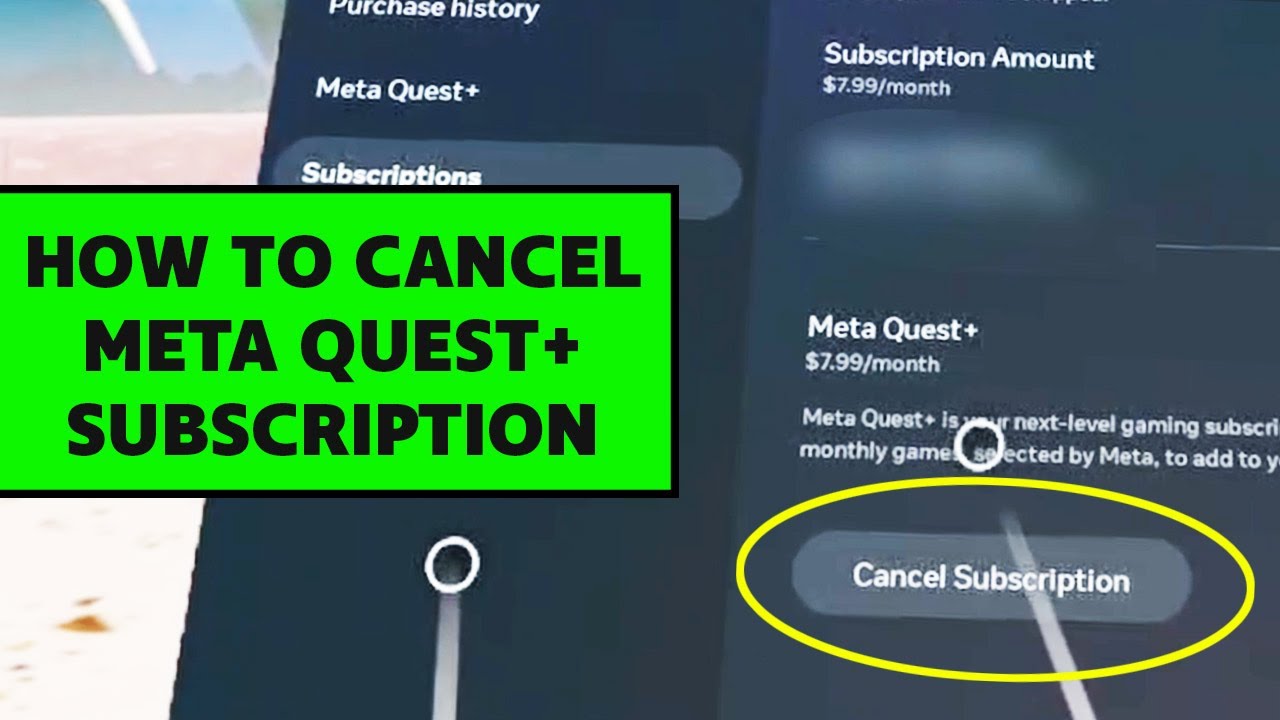 Руководство: Как отменить подписку Meta Quest+ с помощью гарнитуры и приложения