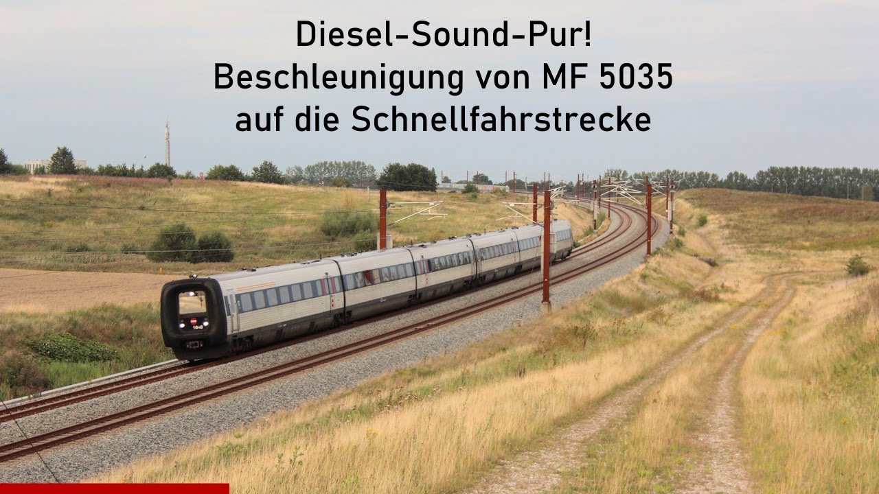 [SOUND PUR] Abfahrt von Gumminase 5035 auf die SFS bei Køge Nord - Traffic Hamburg