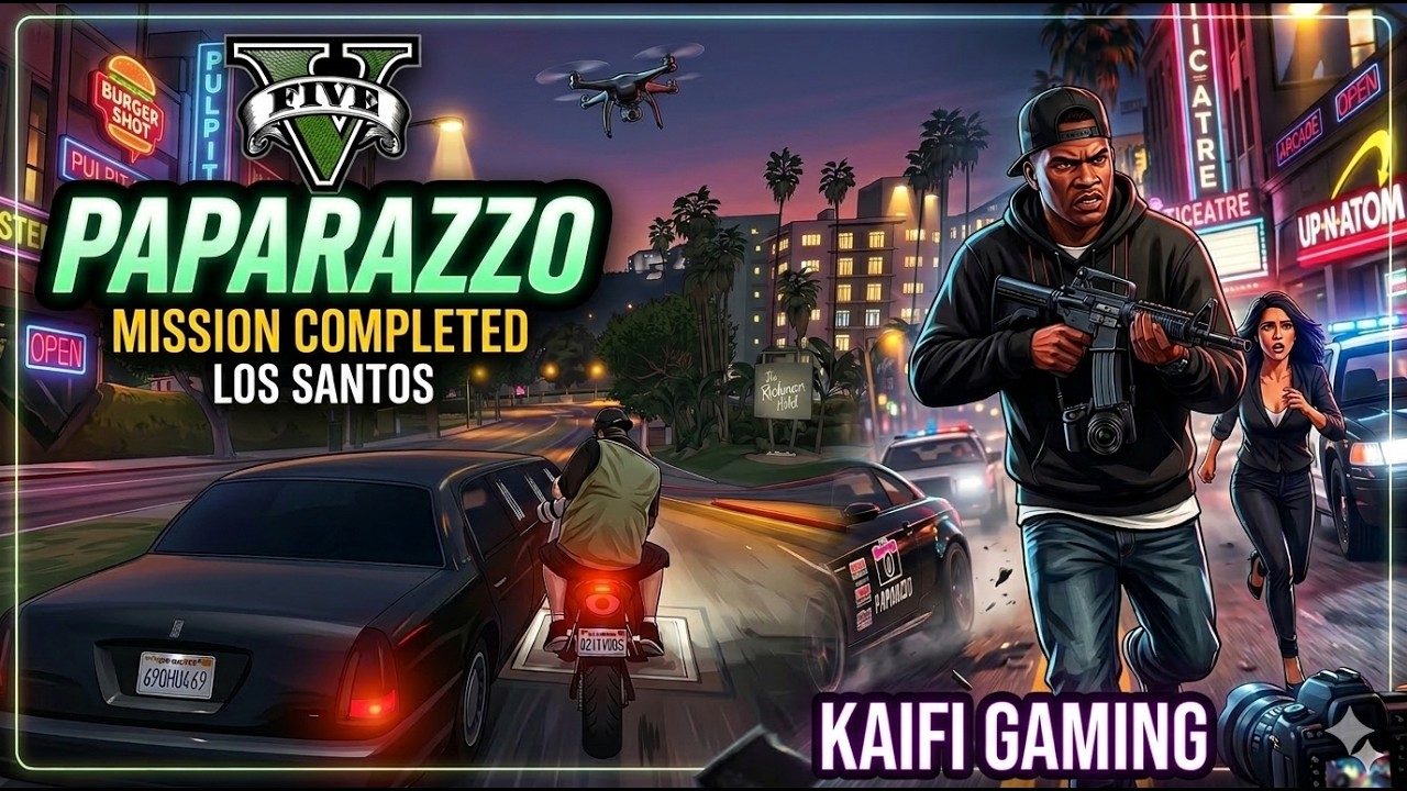 GTA 5 PAPARAZZO Mission Completed! 📸 Franklin Action in Los Santos | Kaifi Gaming #kaifigaming #gta