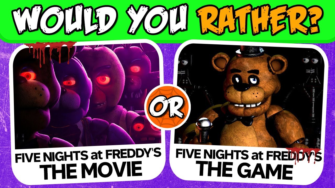 Would You Rather... 🐻 FIVE NIGHTS at FREDDY'S Edition! FNAF! 🤖