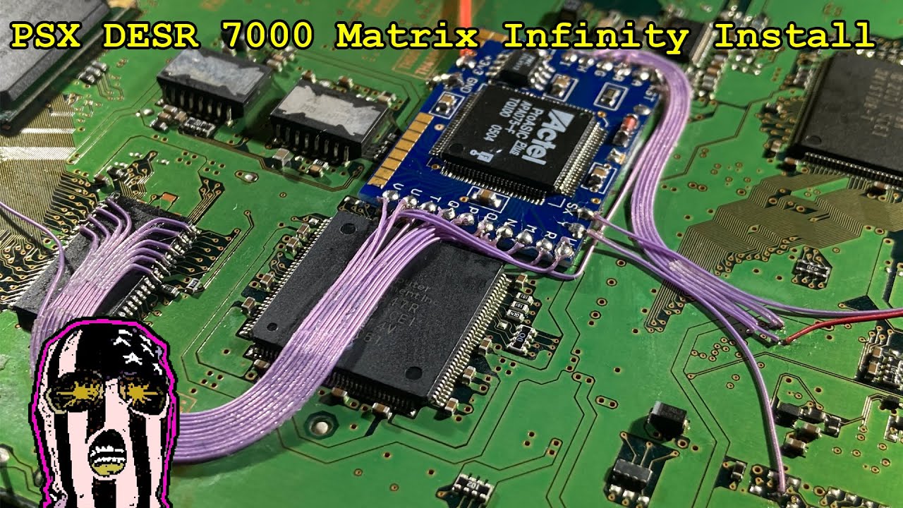 PSX DESR-7000 Hardmod guide! Matrix Install Modchip installation + Romeo Mod