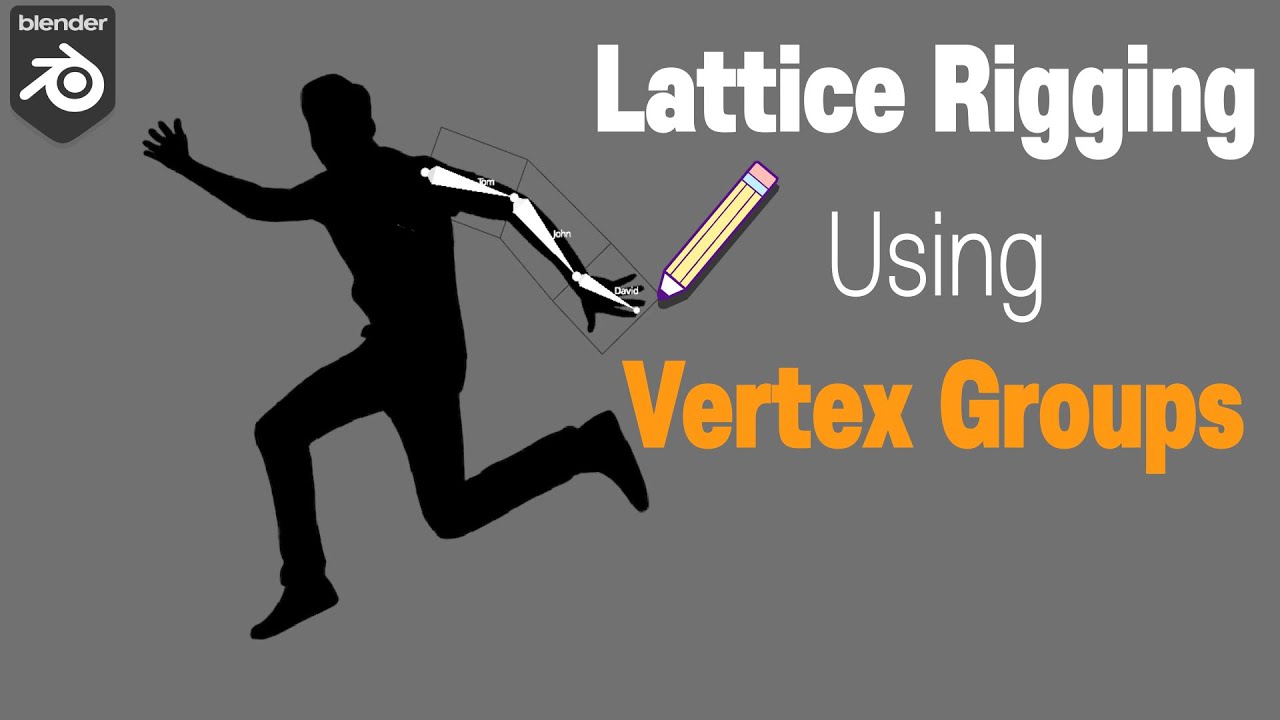 Lattice Rigging Using Vertex Groups(Grease Pencil, Blender)