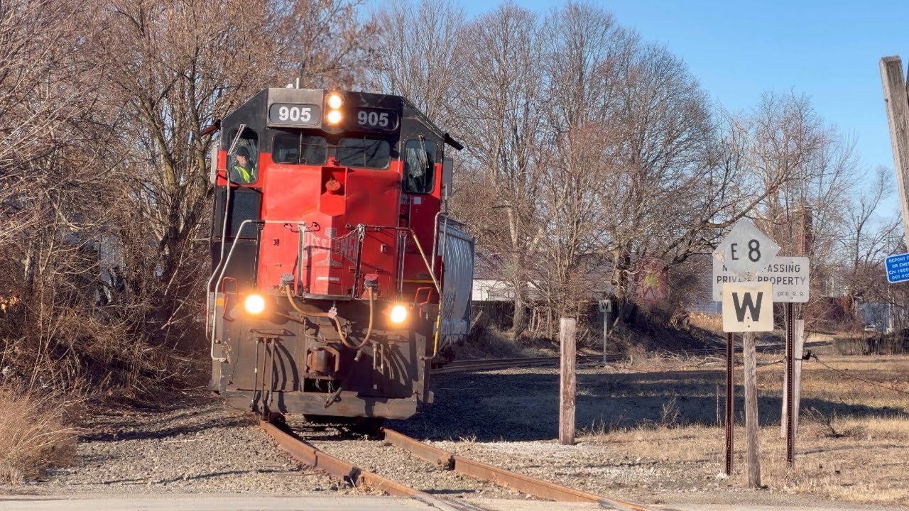 Chasing the Bessemer and Lake Erie Misc Train. Girard, PA/Conneaut, OH. March 1, 2026.