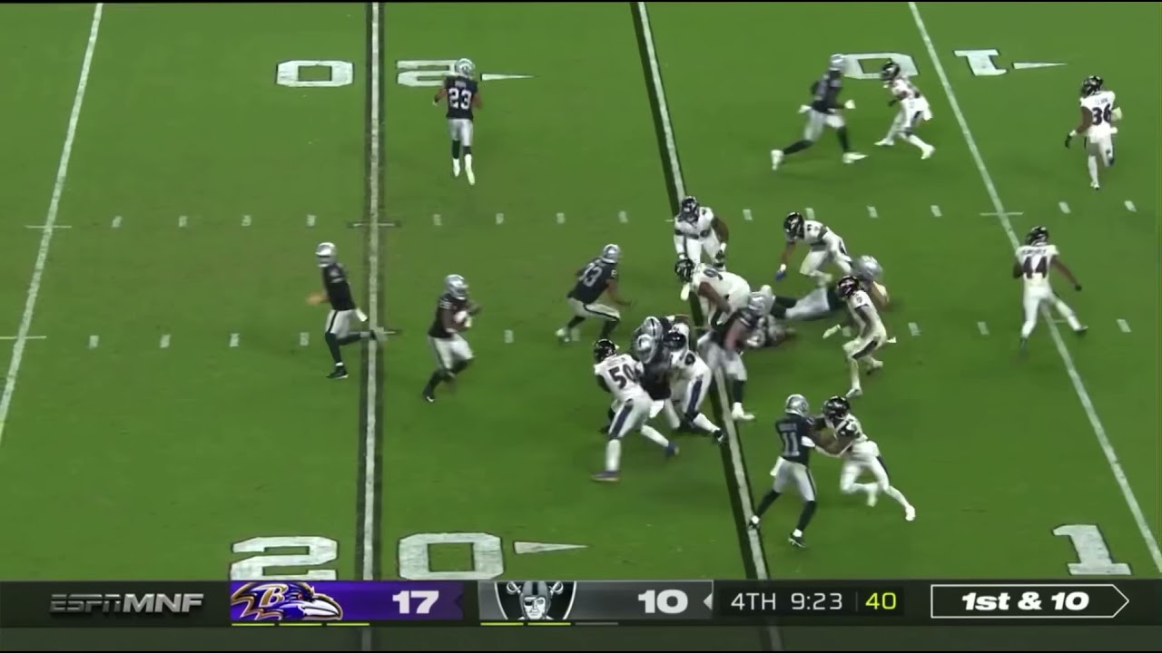 Josh Jacob with A big touchdown run😲