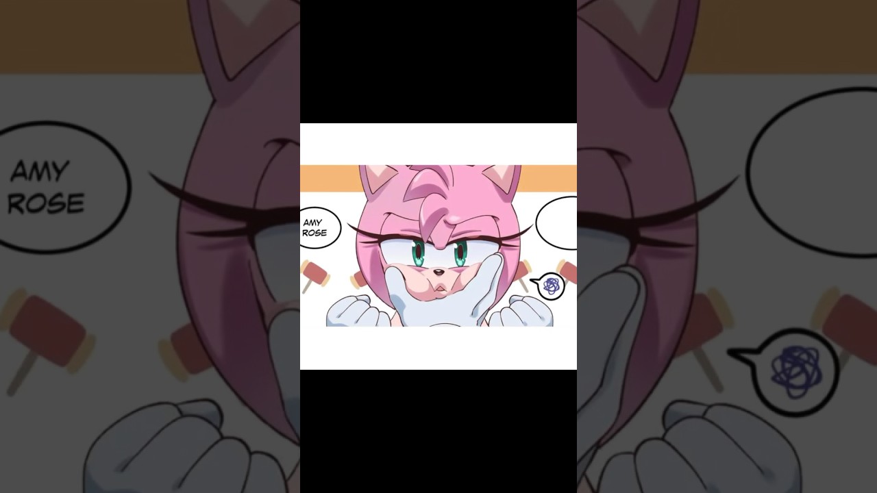 SONIC FINALLY KISSED AMY😱 | #sonicthehedgehog #comicdub #shorts