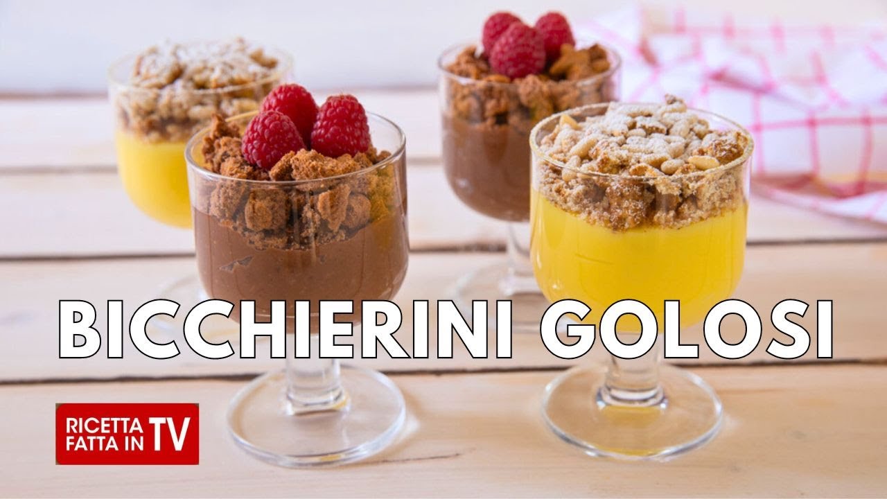 BICCHIERINI GOLOSI di Benedetta Rossi - Ricetta TV Fatto in Casa per Voi