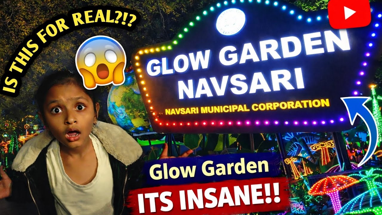 Navsari 2026 Glow Garden 😱| Is This Real?! Magical Lights & Family Fun 😍 #vlog #trending #GlowGarden
