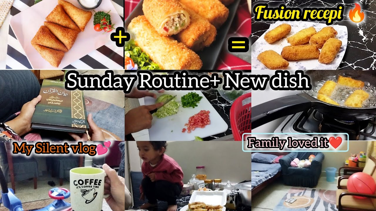 My Sunday Routine with kids | New dish in Iftar | home cleaning|Home with Asma
