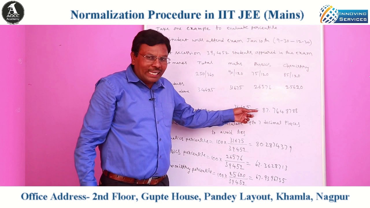 Normalization Procedure in IIT JEE (Mains) | ADCC Academy