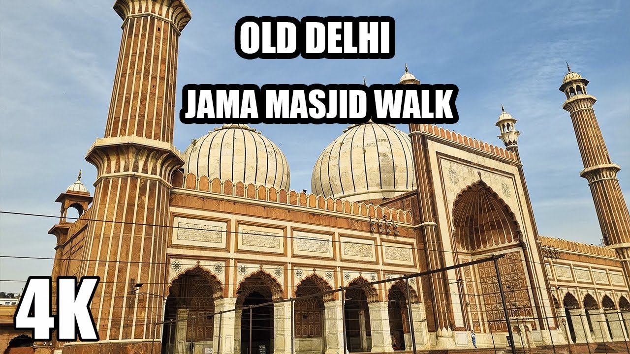 Old Delhi Walk: From Paharganj to Jama Masjid [4K 60fps]