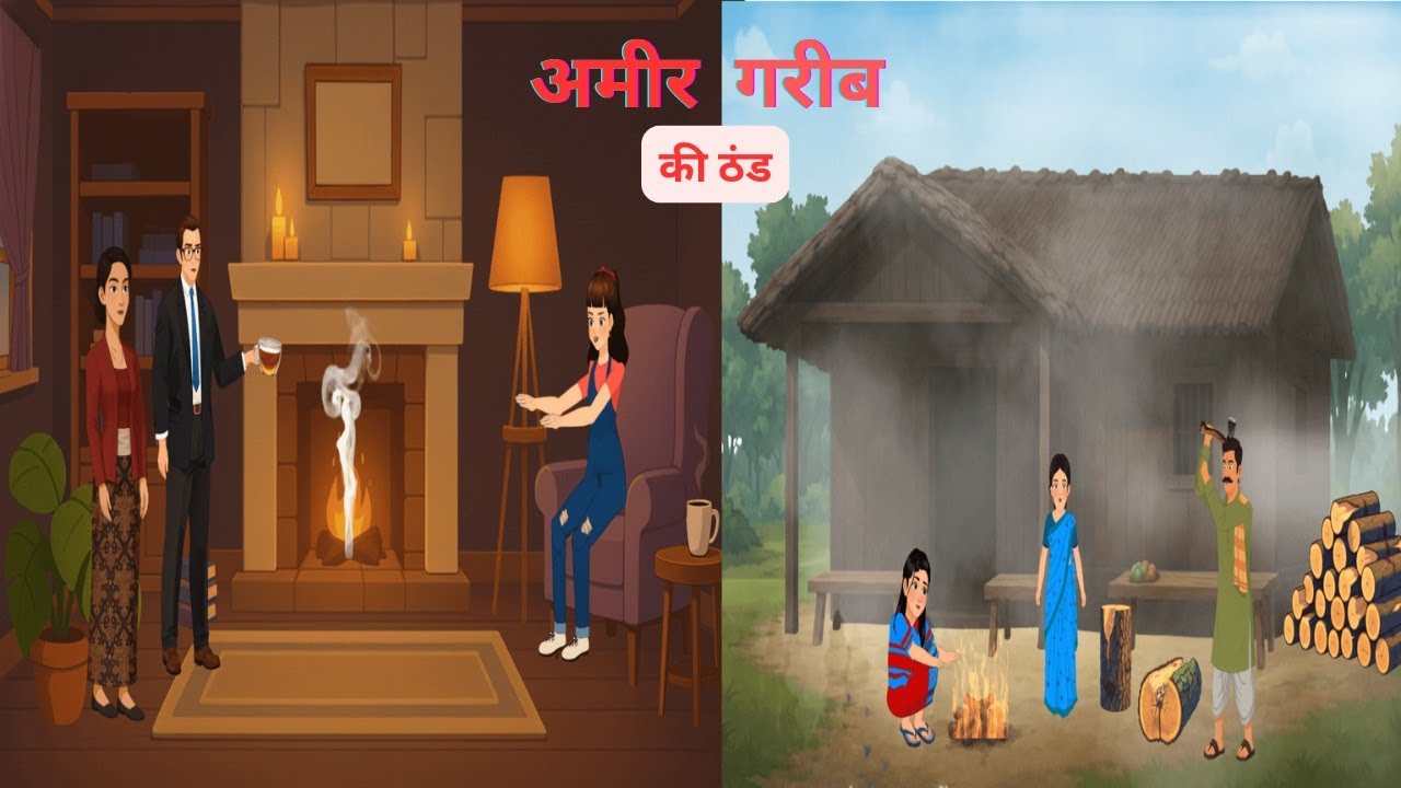 अमीर और गरीब की ठंड | इंसानियत की सबसे खूबसूरत कहानी #hindi #cartoon #Story | Moral Animated Kahani