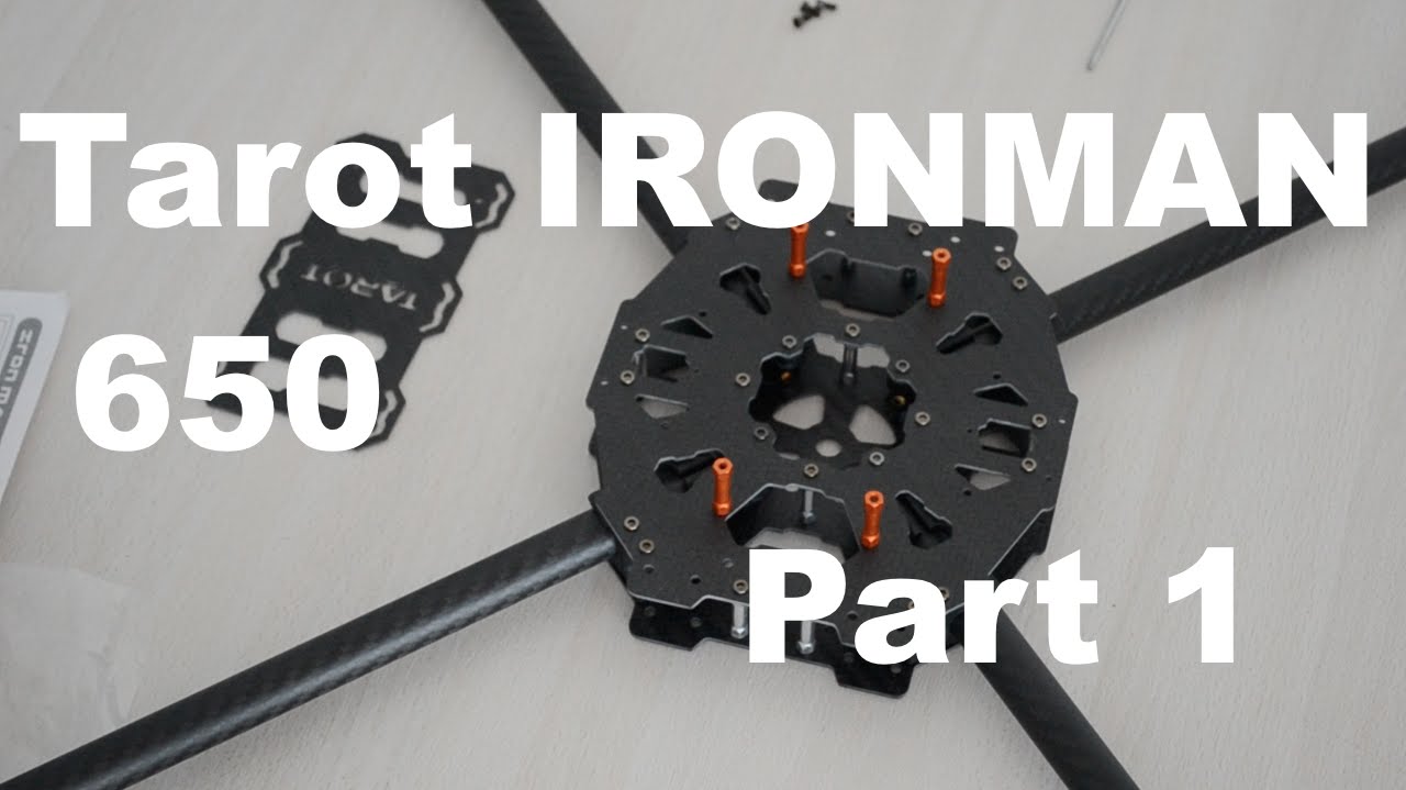 Tarot IRONMAN 650 build and review - mounting booms  [Part 1]
