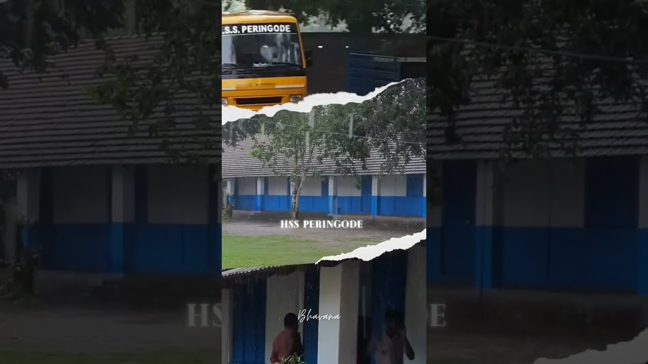 #schoollife #school #peringode  #hssperingode #rain #rainydays #nostalgic #gogreen #greenary #teach