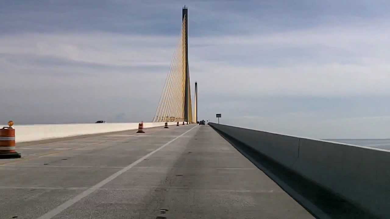 Tampa Bay Drivelapse: I-275, Tampa to St. Petersburg, Sunshine Skyway Bridge