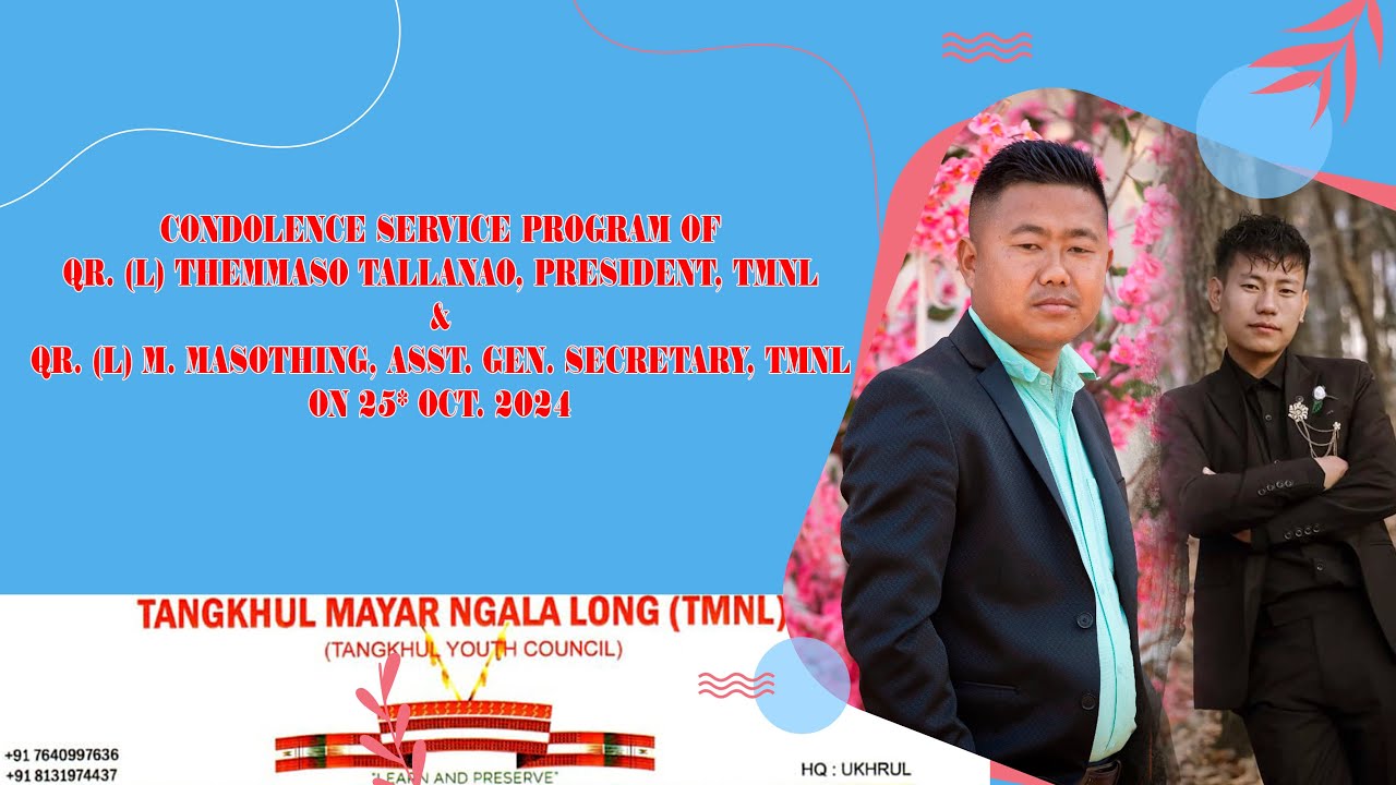CONDOLENCE SERVICE | QR (L)THEMMASO TALLANAO , PRESIDENT TMNL & QR (L) M.MASOTHING , ASST. GEN. SECY